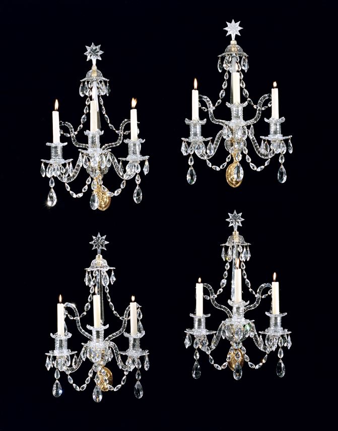 William Parker - A SET OF FOUR GEORGE III ORMOLU MOUNTED CUT GLASS WALL LIGHTS ATTRIBUTED TO WILLIAM PARKER | MasterArt